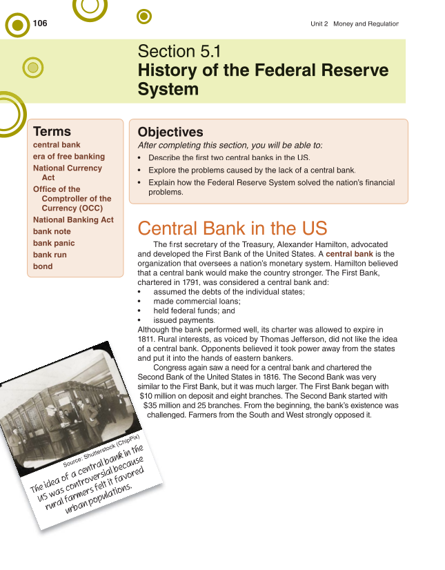 Banking & Financial Systems, 2nd Edition page 106