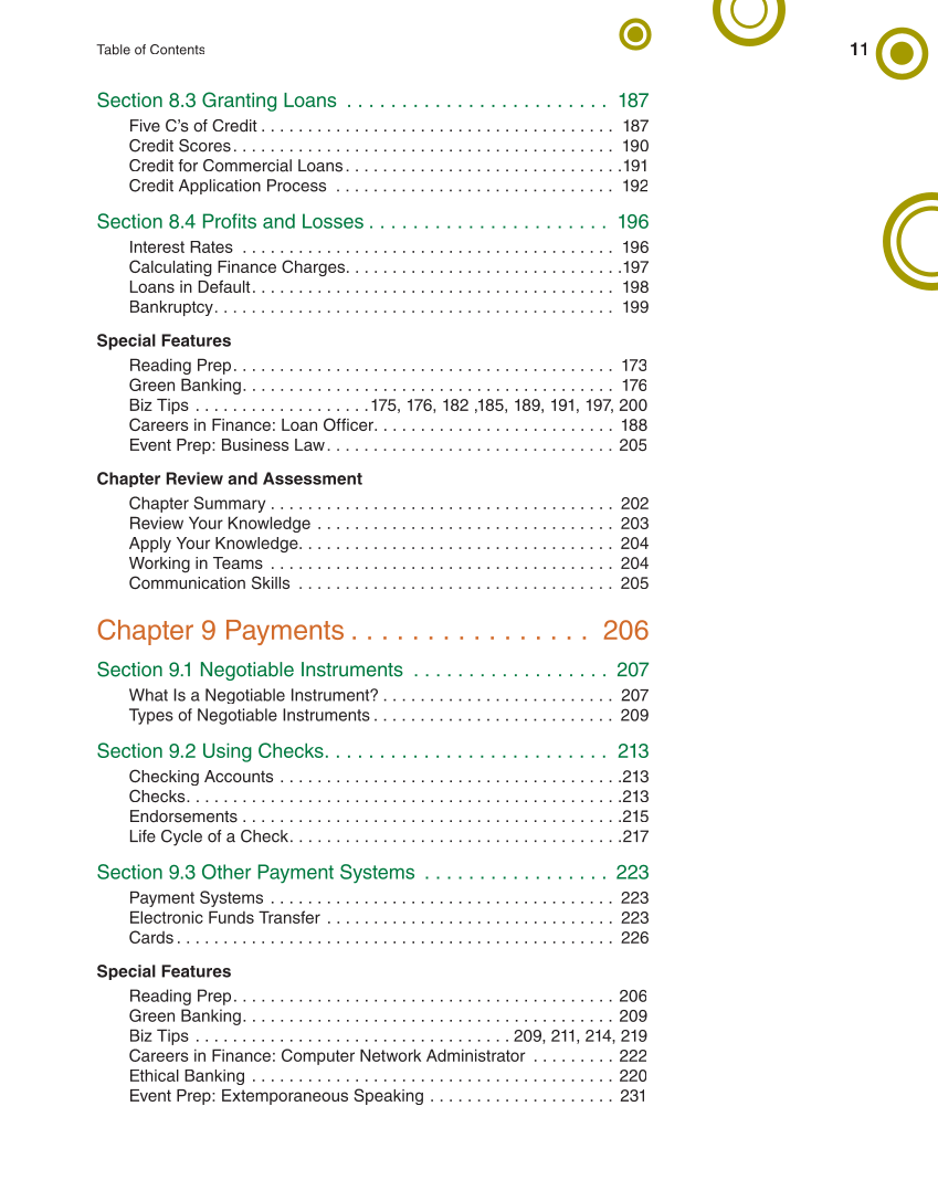 Banking & Financial Systems, 2nd Edition page 11