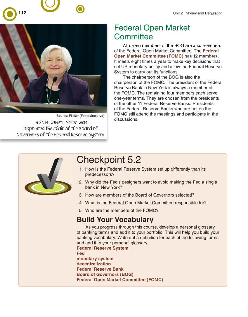 Banking & Financial Systems, 2nd Edition page 112
