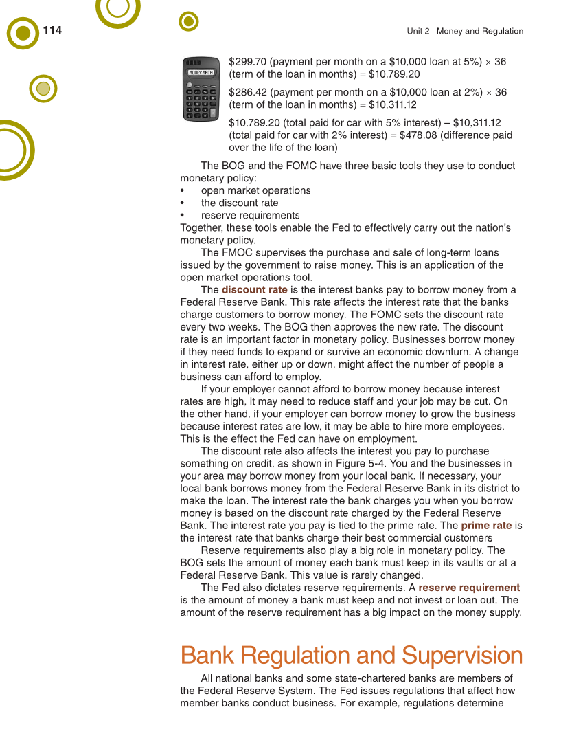 Banking & Financial Systems, 2nd Edition page 114