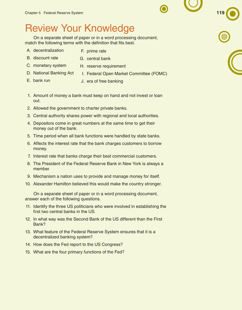 Banking & Financial Systems, 2nd Edition page 119