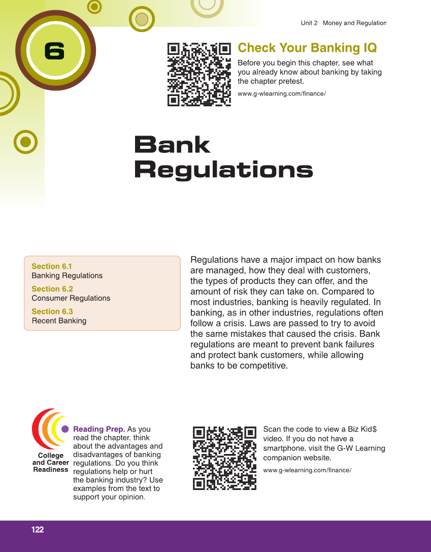Banking & Financial Systems, 2nd Edition page 122