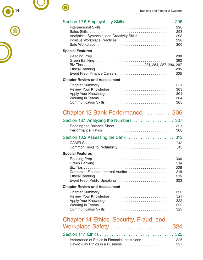 Banking & Financial Systems, 2nd Edition page 14