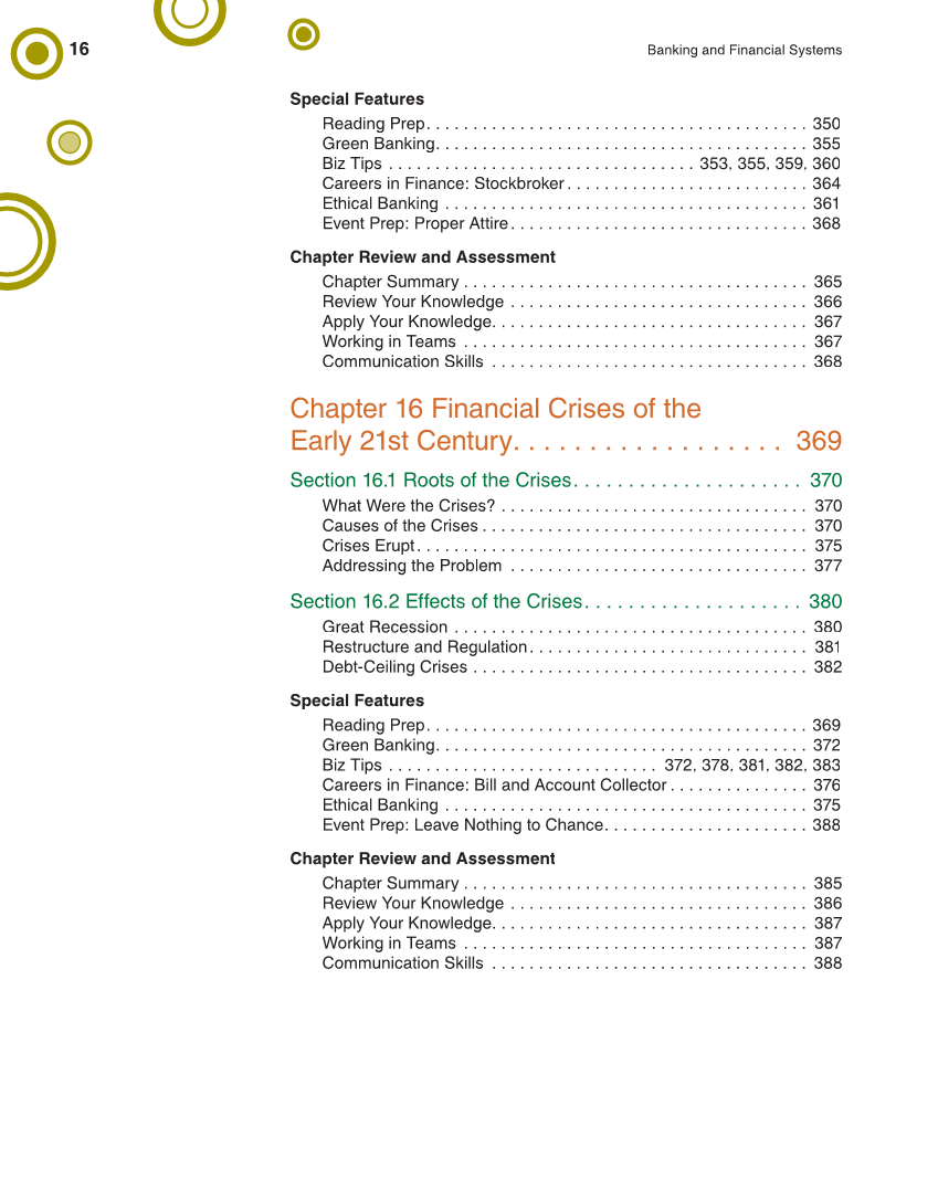 Banking & Financial Systems, 2nd Edition page 16
