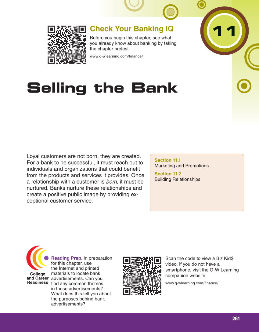 Banking & Financial Systems, 2nd Edition page 261