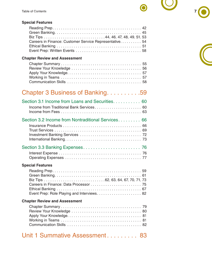 Banking & Financial Systems, 2nd Edition page 7