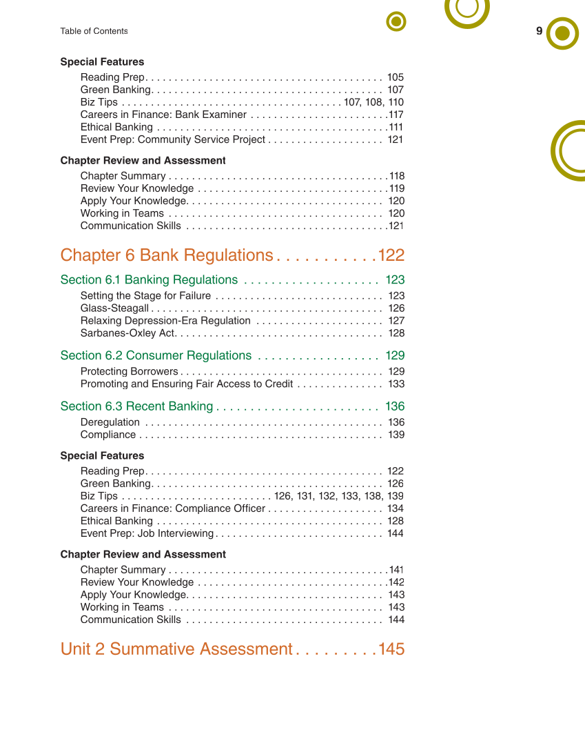Banking & Financial Systems, 2nd Edition page 9