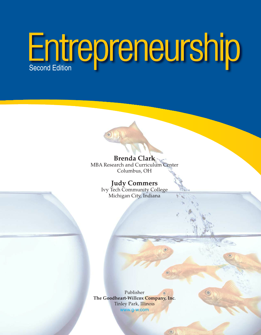 Entrepreneurship, 2nd Edition page i