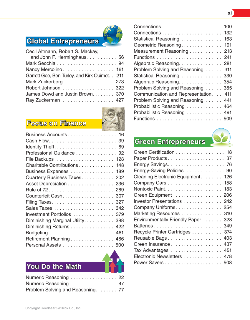 Entrepreneurship, 2nd Edition page xi