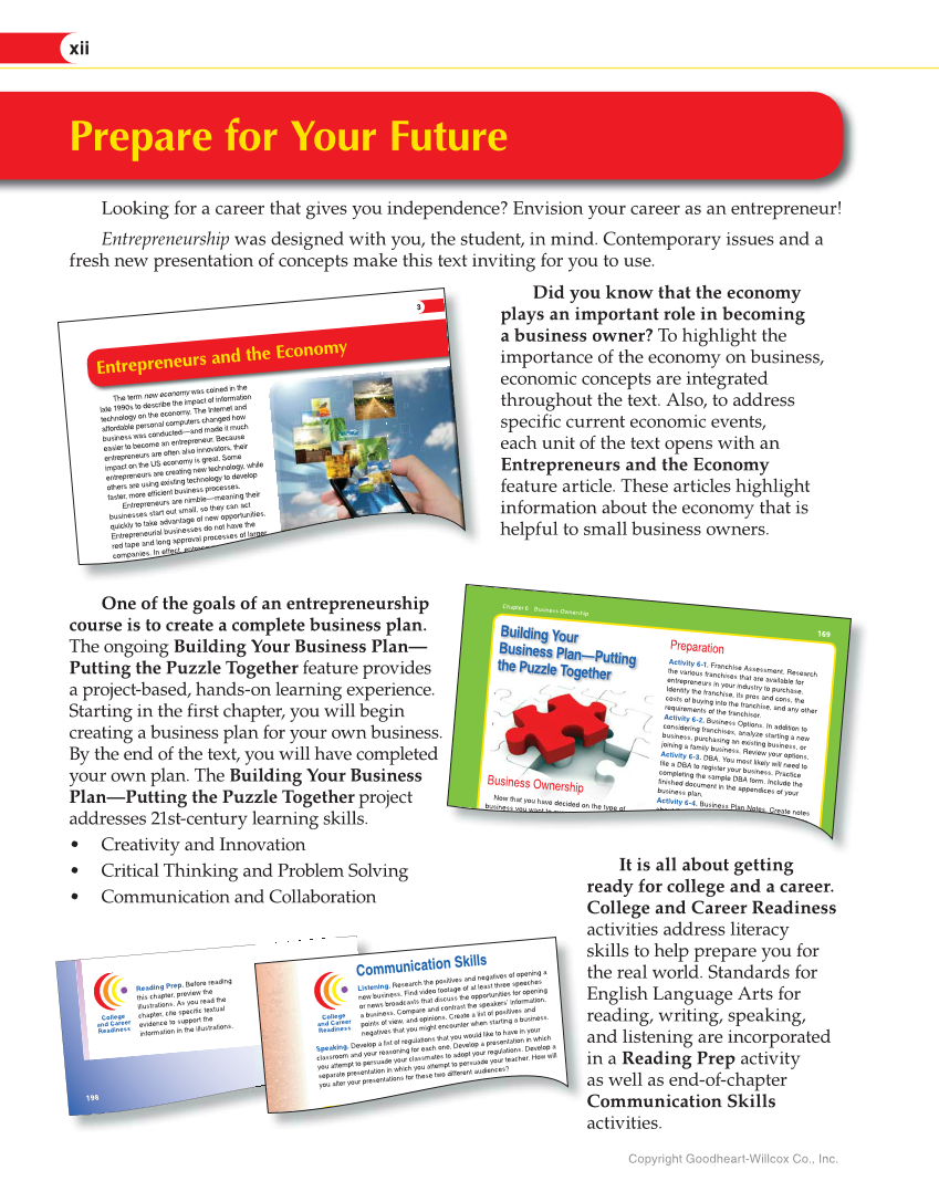 Entrepreneurship, 2nd Edition page xii