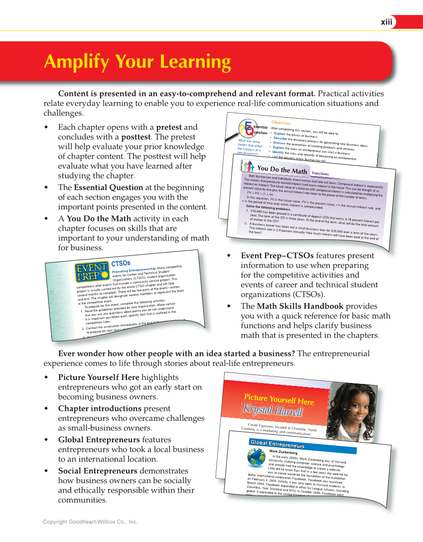 Entrepreneurship, 2nd Edition page xiii