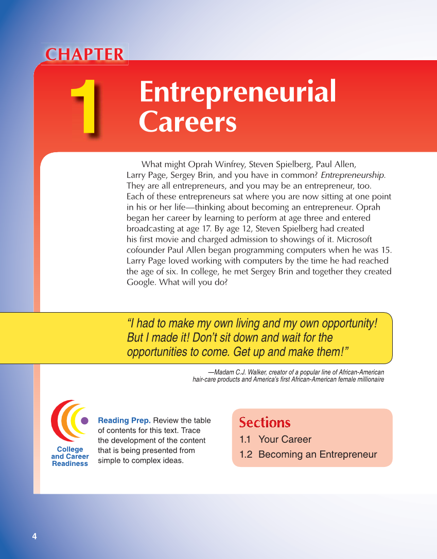 Entrepreneurship, 2nd Edition page 4