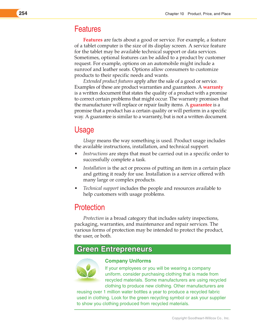 Entrepreneurship, 2nd Edition page 254