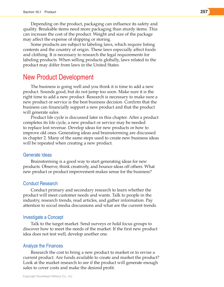 Entrepreneurship, 2nd Edition page 257