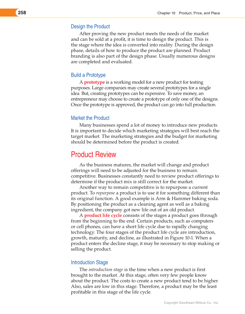 Entrepreneurship, 2nd Edition page 258