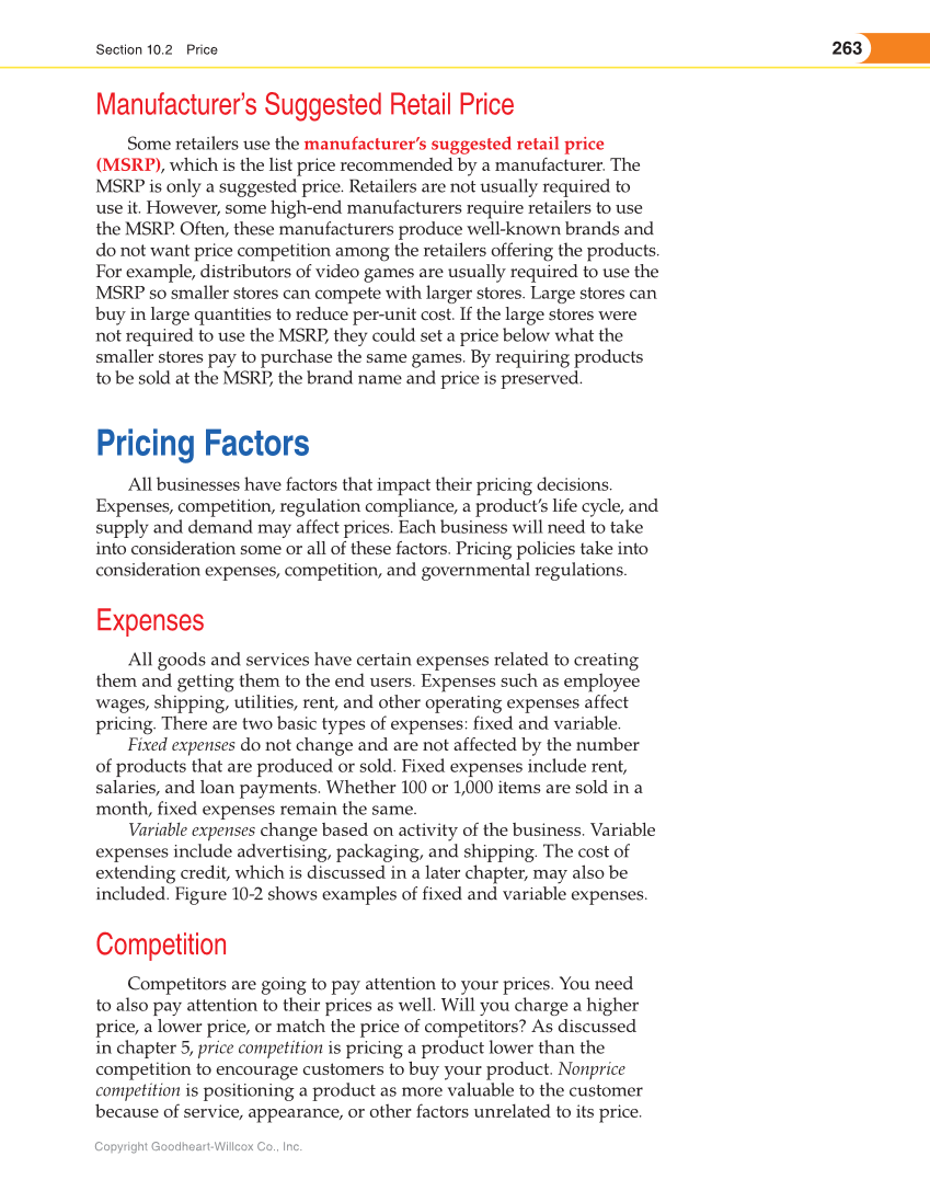 Entrepreneurship, 2nd Edition page 263