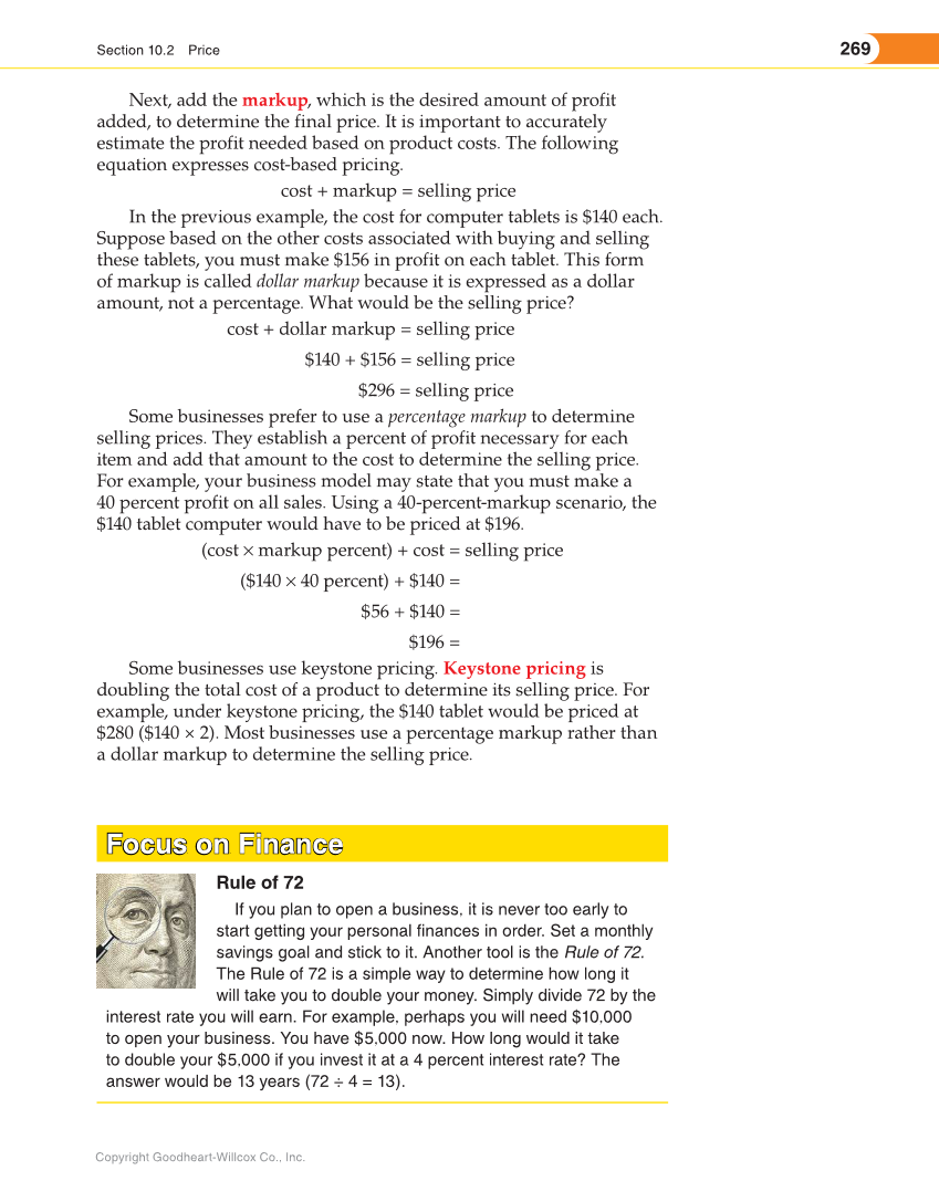 Entrepreneurship, 2nd Edition page 269