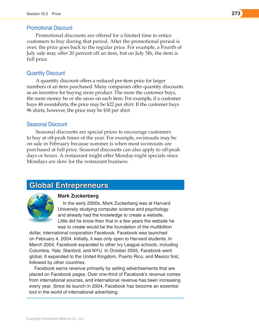 Entrepreneurship, 2nd Edition page 273