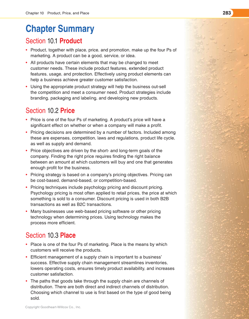 Entrepreneurship, 2nd Edition page 283