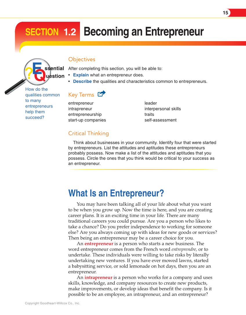 Entrepreneurship, 2nd Edition page 15