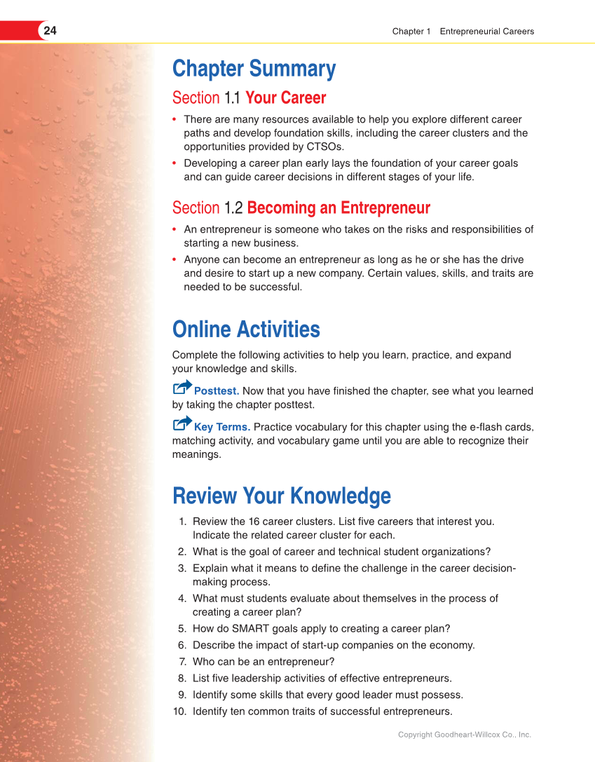 Entrepreneurship, 2nd Edition page 24