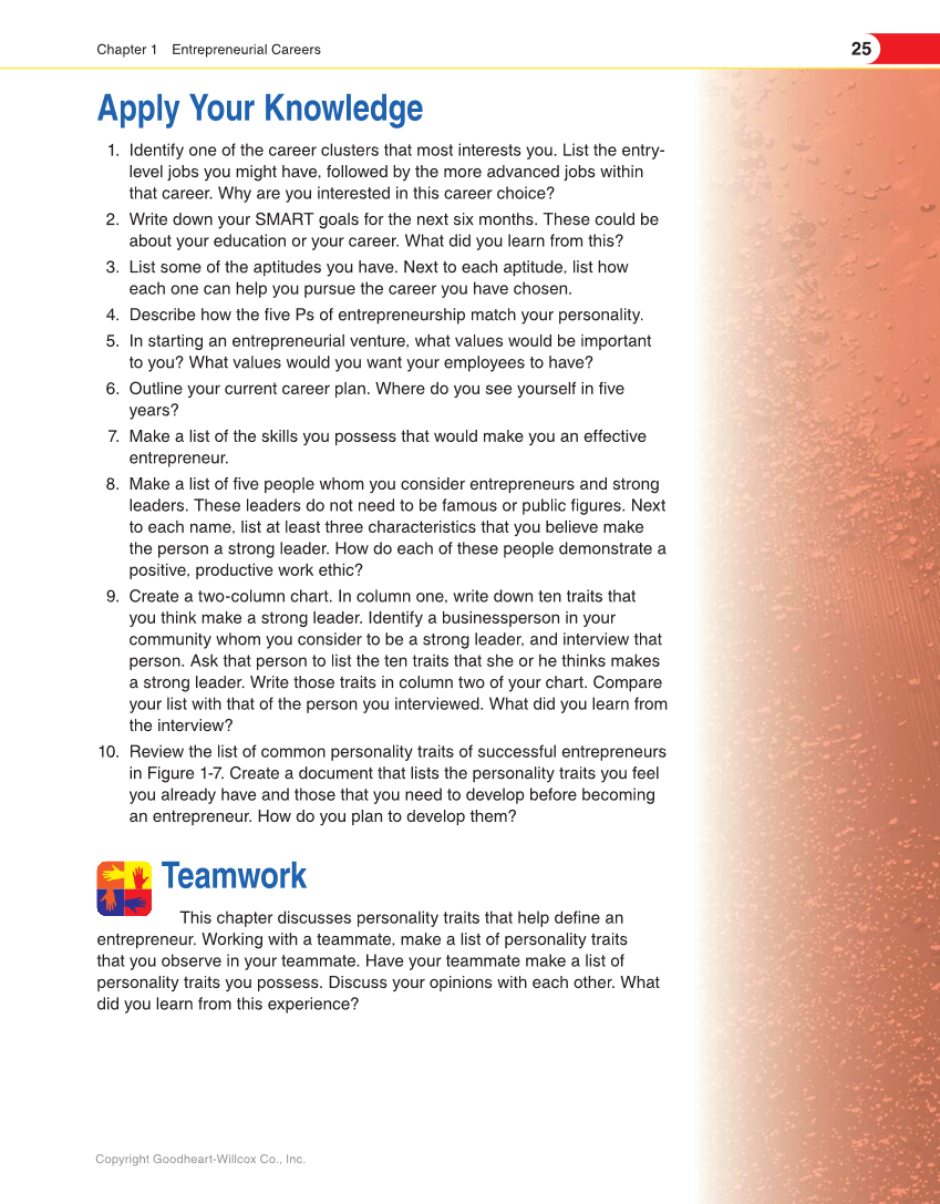 Entrepreneurship, 2nd Edition page 25