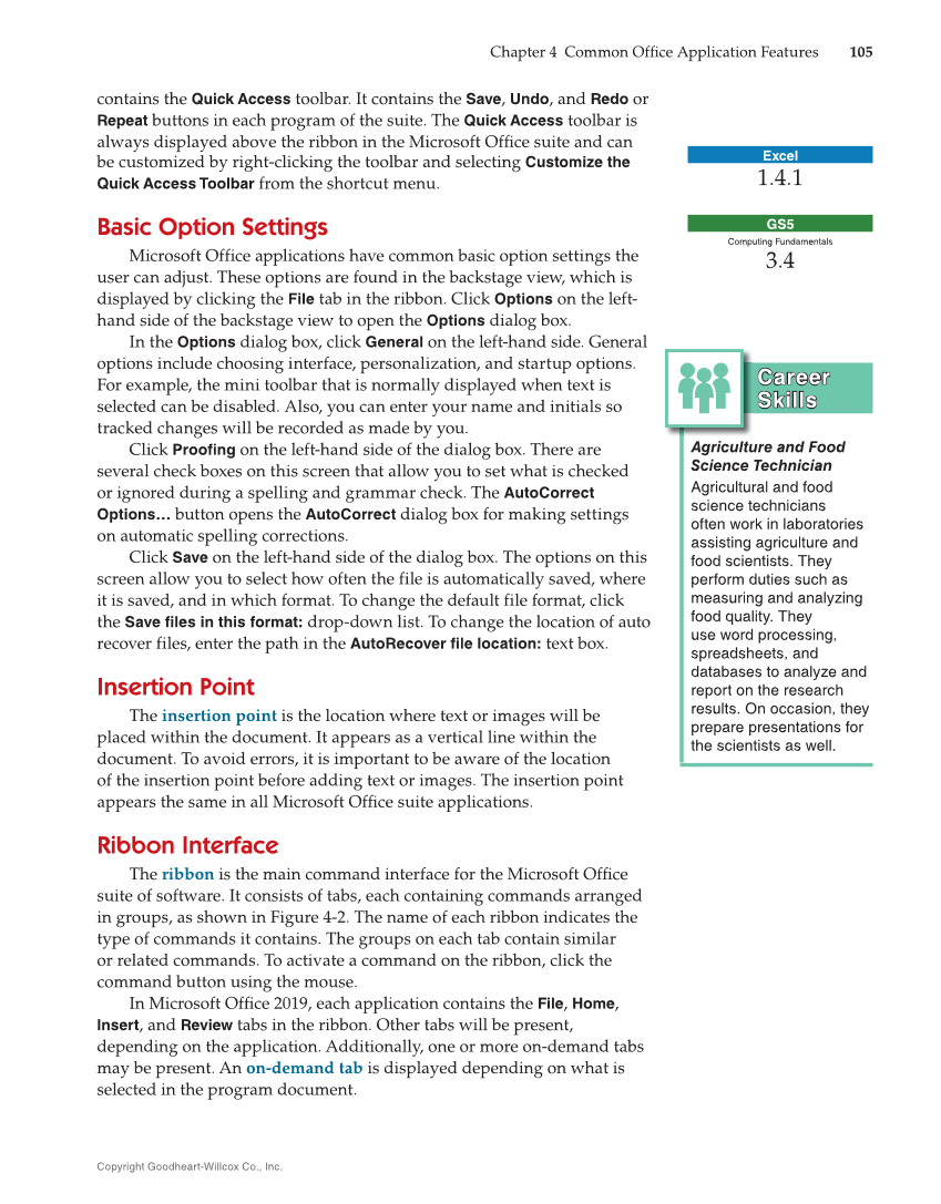 Introduction to Microsoft Office 2019, 2nd Edition page 105