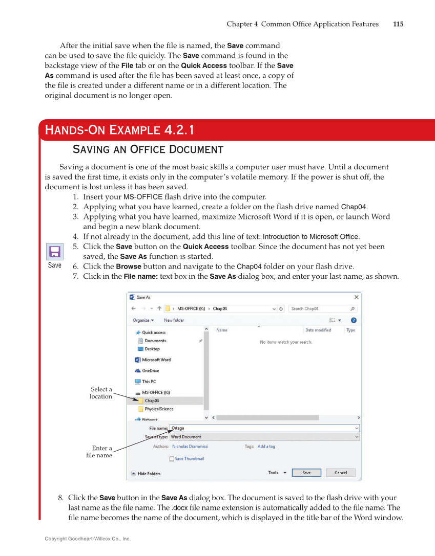 Introduction to Microsoft Office 2019, 2nd Edition page 115