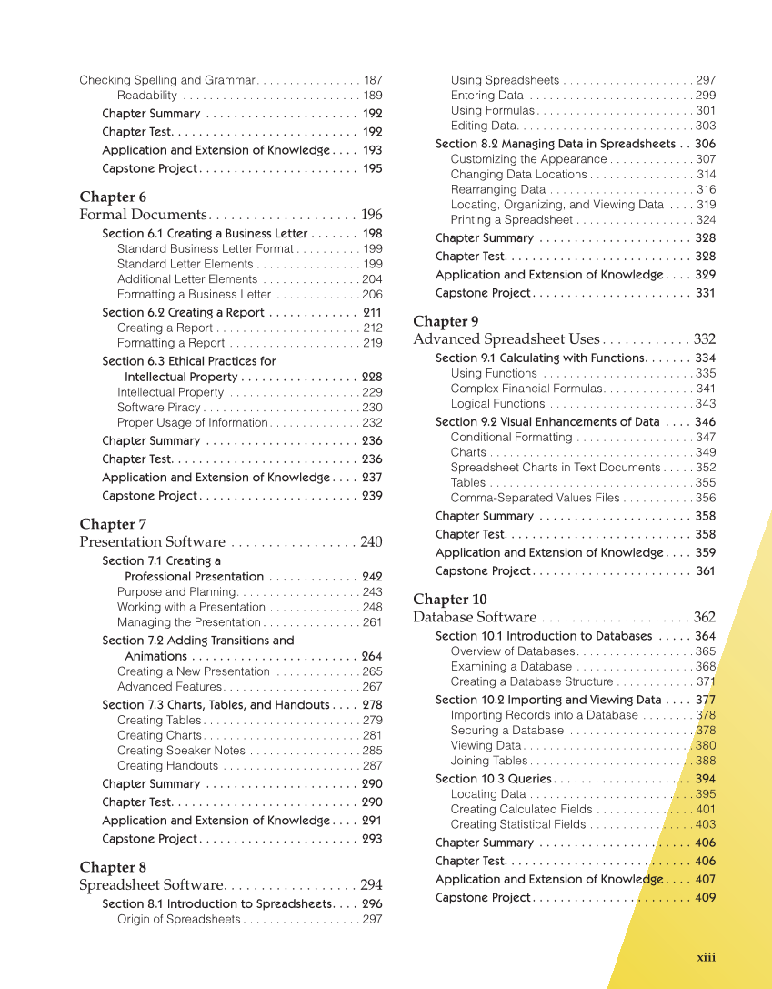 Introduction to Microsoft Office 2019, 2nd Edition page xiii