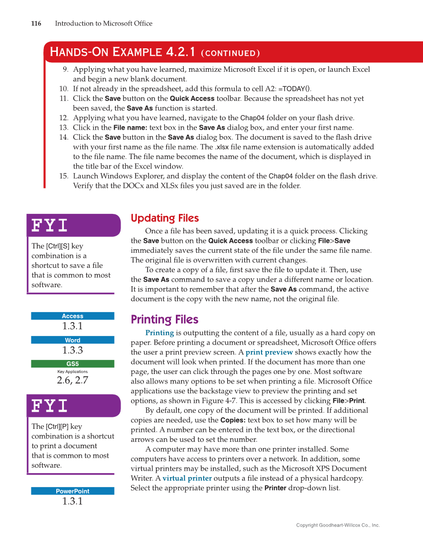 Introduction to Microsoft Office 2019, 2nd Edition page 116