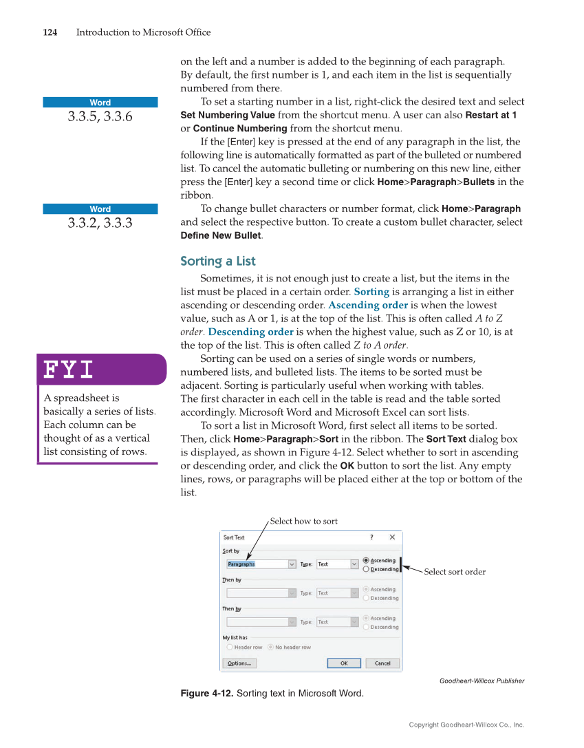 Introduction to Microsoft Office 2019, 2nd Edition page 124