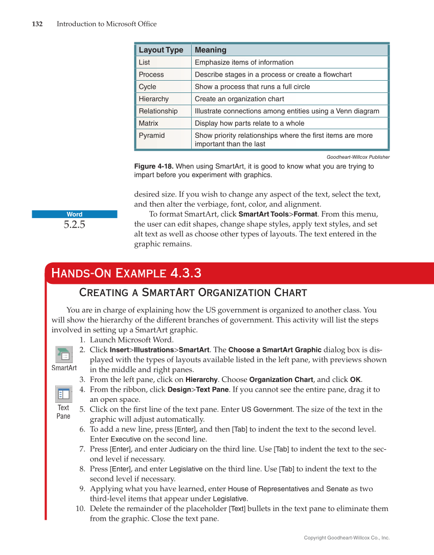 Introduction to Microsoft Office 2019, 2nd Edition page 132