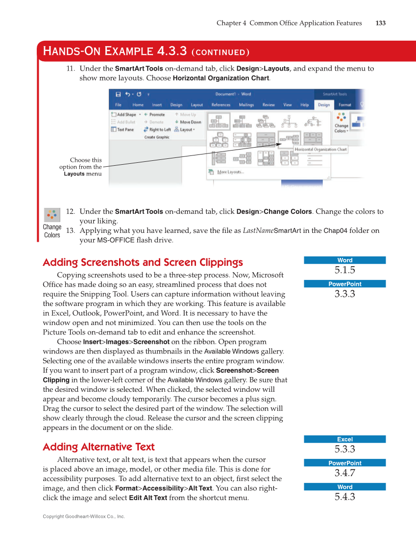 Introduction to Microsoft Office 2019, 2nd Edition page 133
