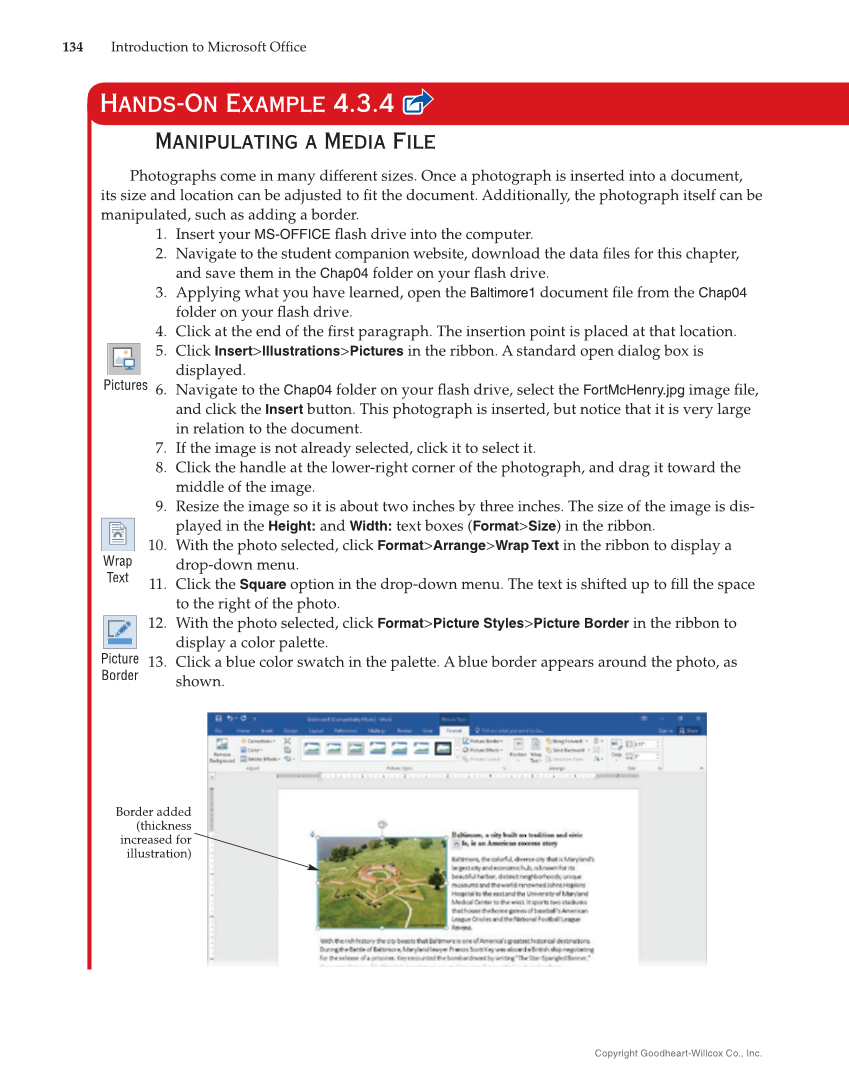 Introduction to Microsoft Office 2019, 2nd Edition page 134