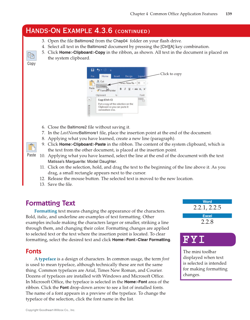 Introduction to Microsoft Office 2019, 2nd Edition page 139