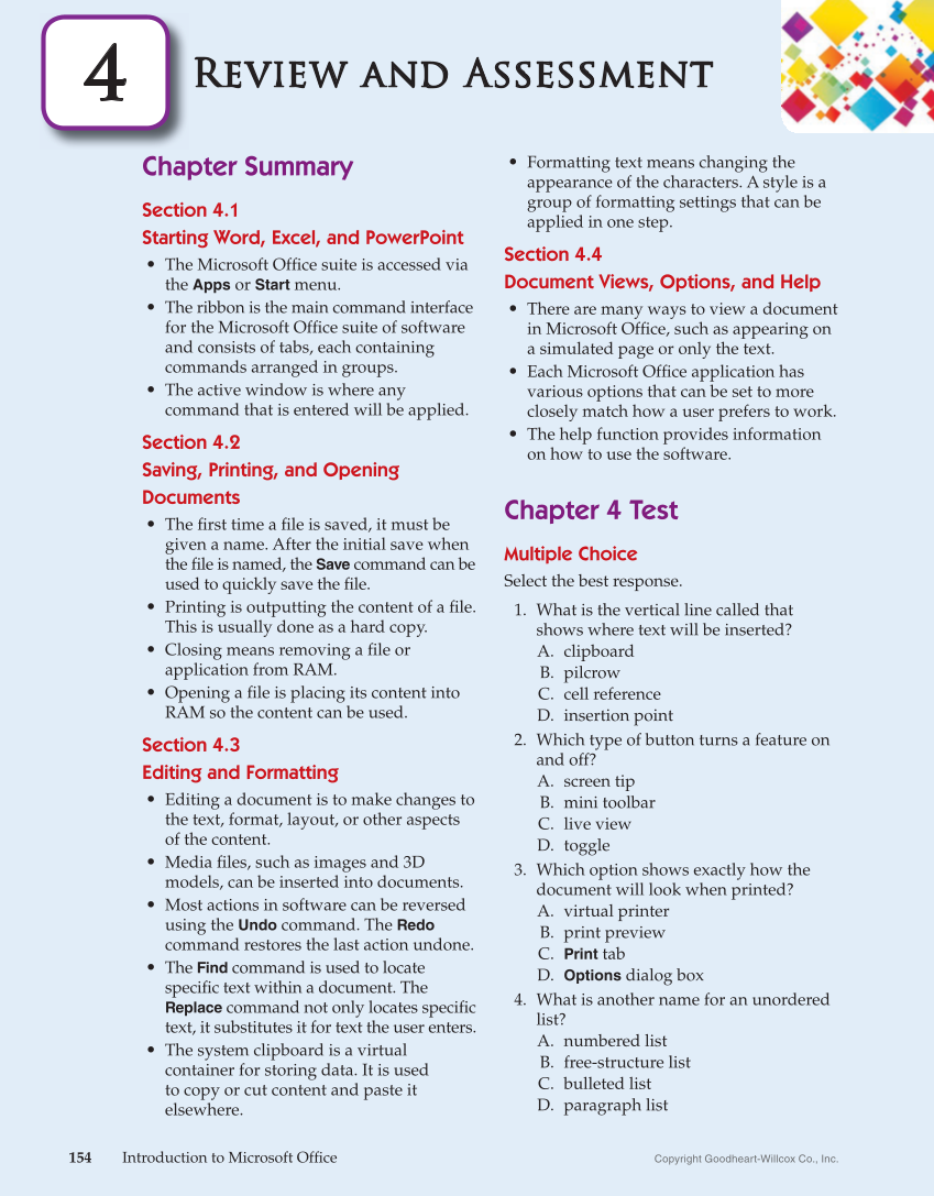 Introduction to Microsoft Office 2019, 2nd Edition page 154