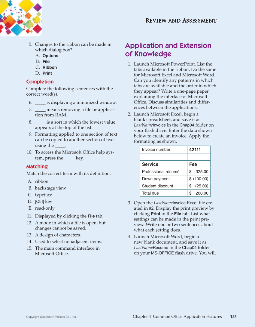 Introduction to Microsoft Office 2019, 2nd Edition page 155