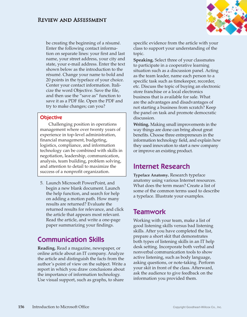 Introduction to Microsoft Office 2019, 2nd Edition page 156