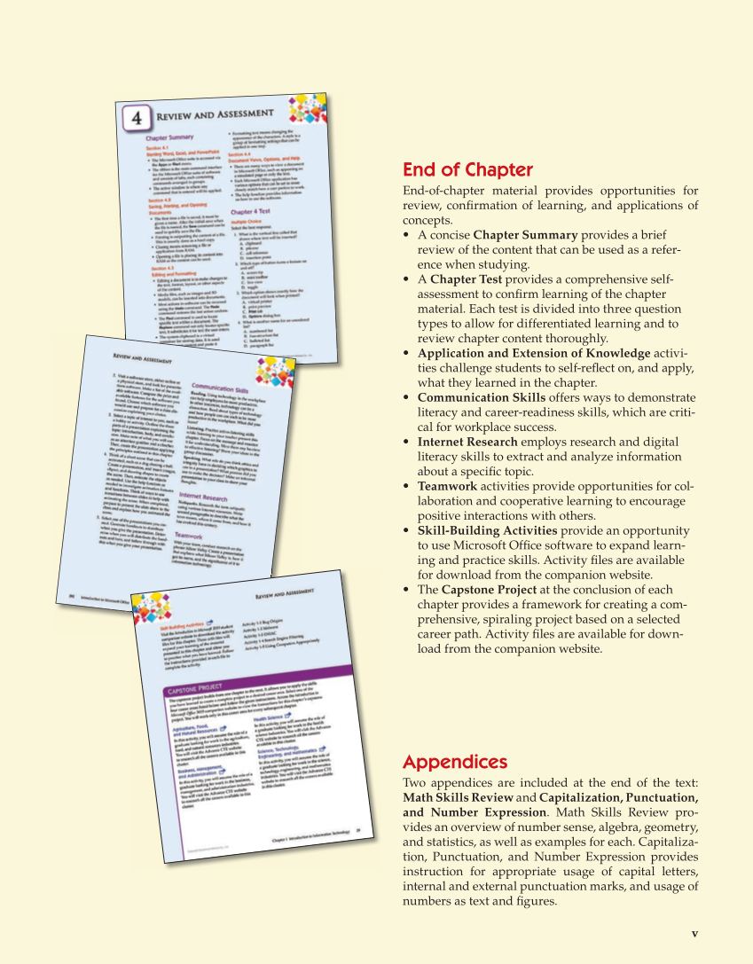 Introduction to Microsoft Office 2019, 2nd Edition page v