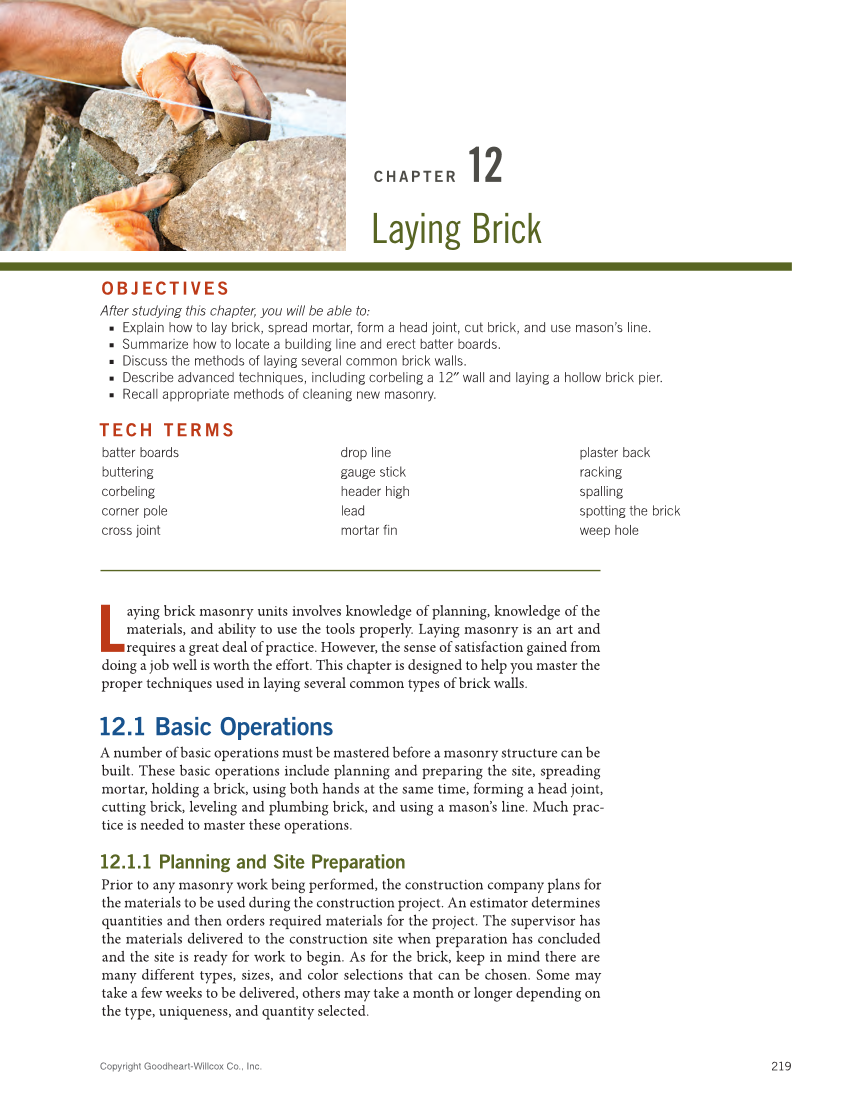 Modern Masonry: Brick, Block, Stone 9e, Textbook page 219