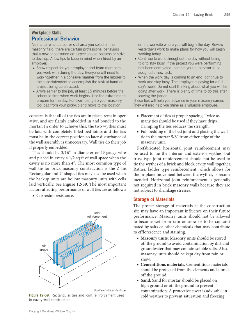 Modern Masonry: Brick, Block, Stone 9e, Textbook page 245
