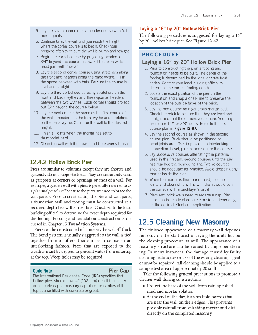 Modern Masonry: Brick, Block, Stone 9e, Textbook page 251