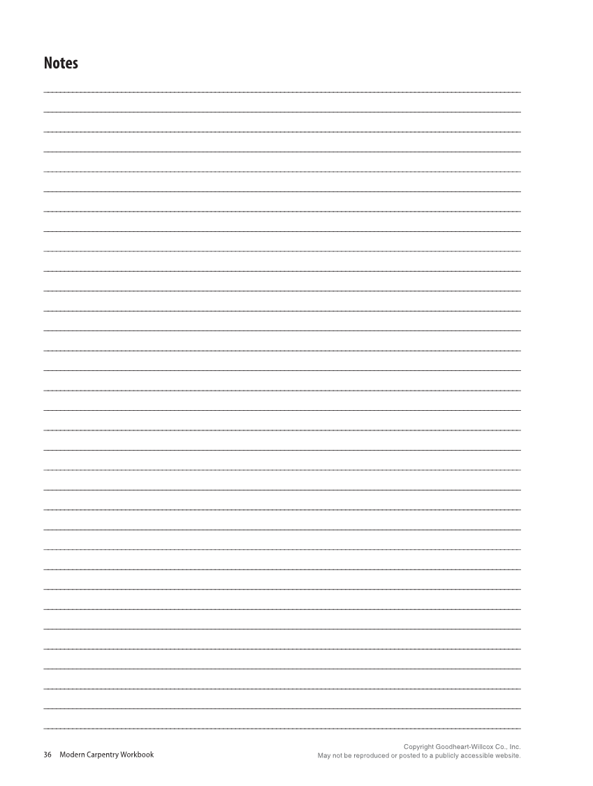 Modern Carpentry 13e, Workbook page 36