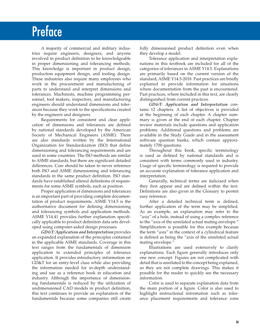 GD&T: Application and Interpretation, 7th Edition page iii