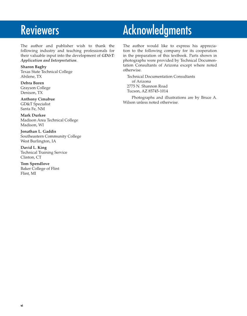 GD&T: Application and Interpretation, 7th Edition page vi