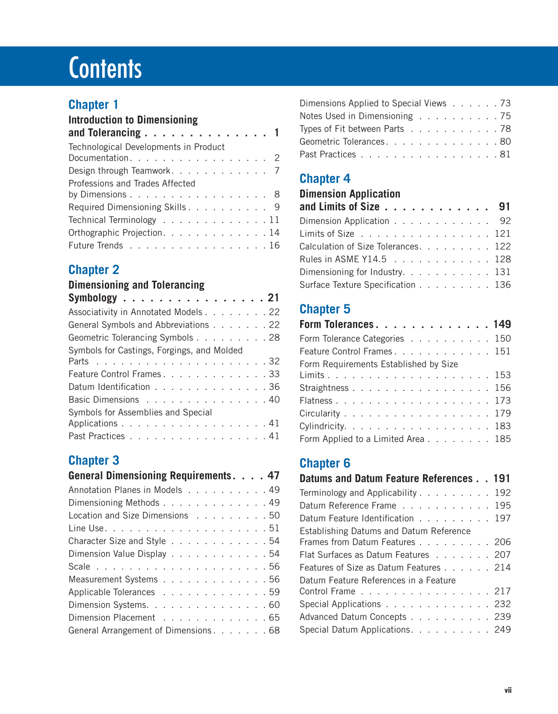 GD&T: Application and Interpretation, 7th Edition page vii