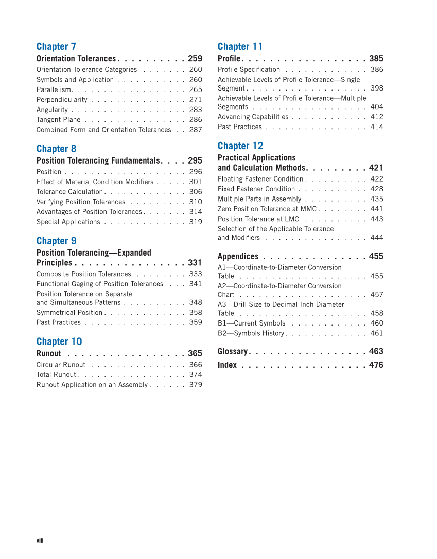 GD&T: Application and Interpretation, 7th Edition page viii