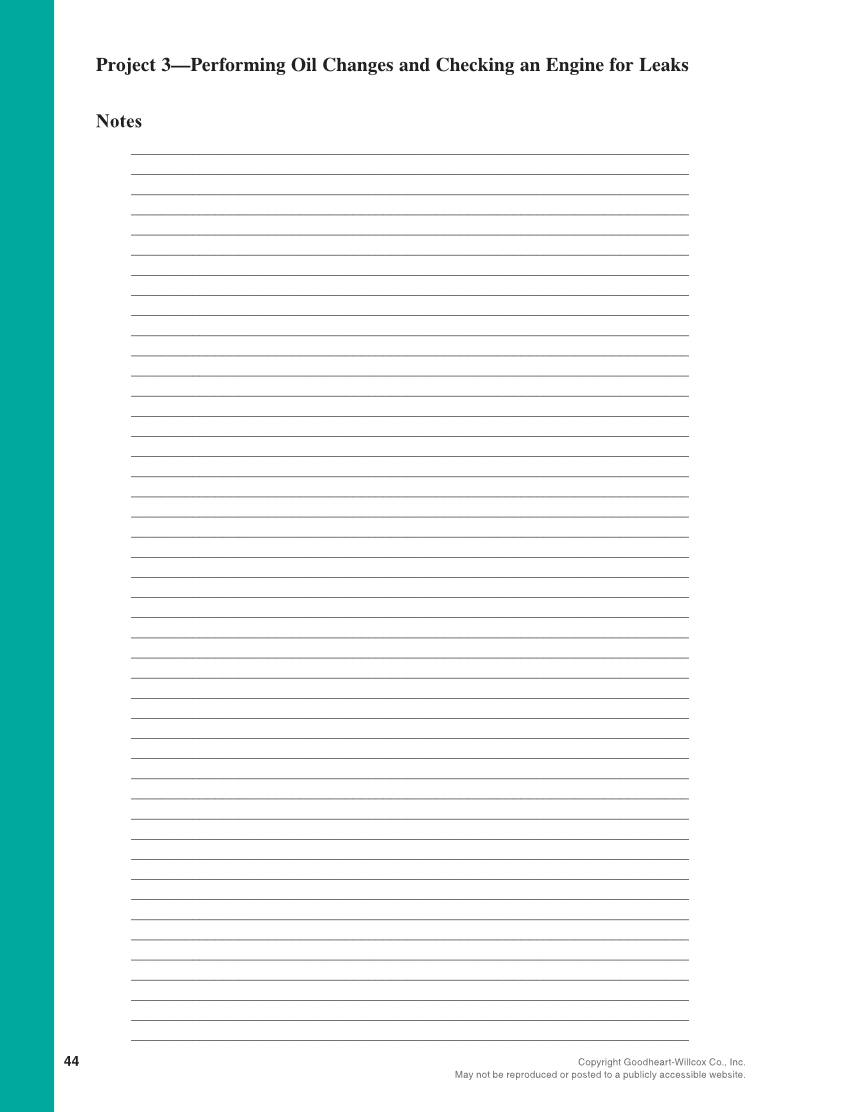 Modern Automotive Technology 10e, Shop Manual page 44