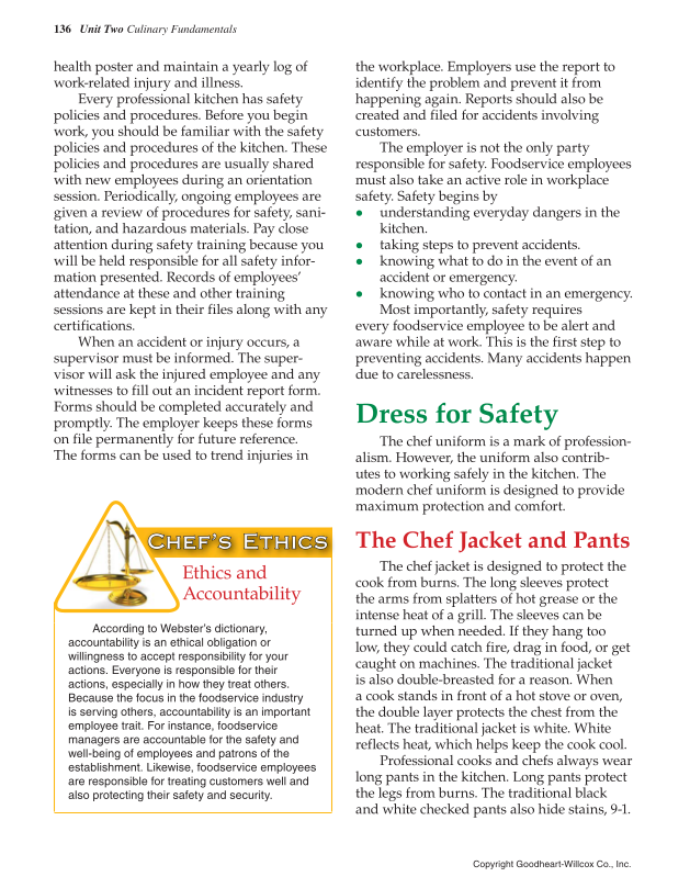 The Culinary Professional, 3rd Edition page 136