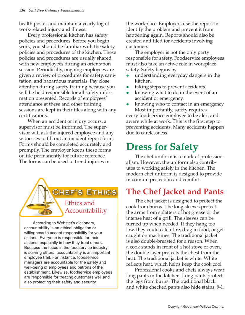 The Culinary Professional, 3rd Edition page 136